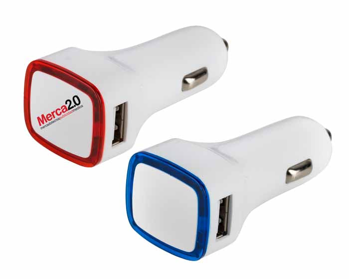 Cargador para automovil con 2 entradas usb