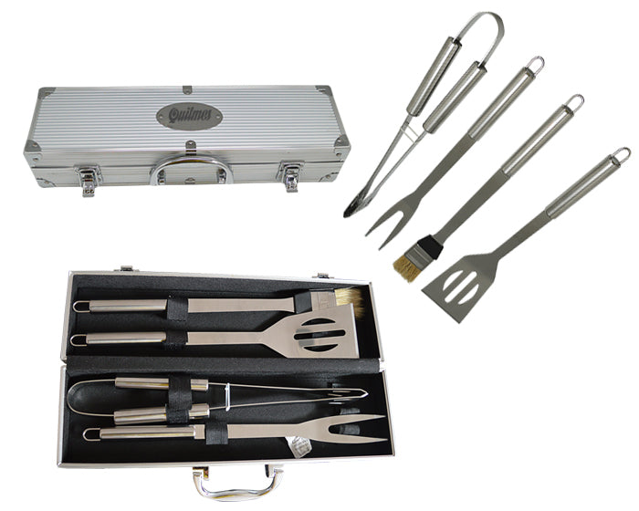 Estuche de aluminio con juego de bbq