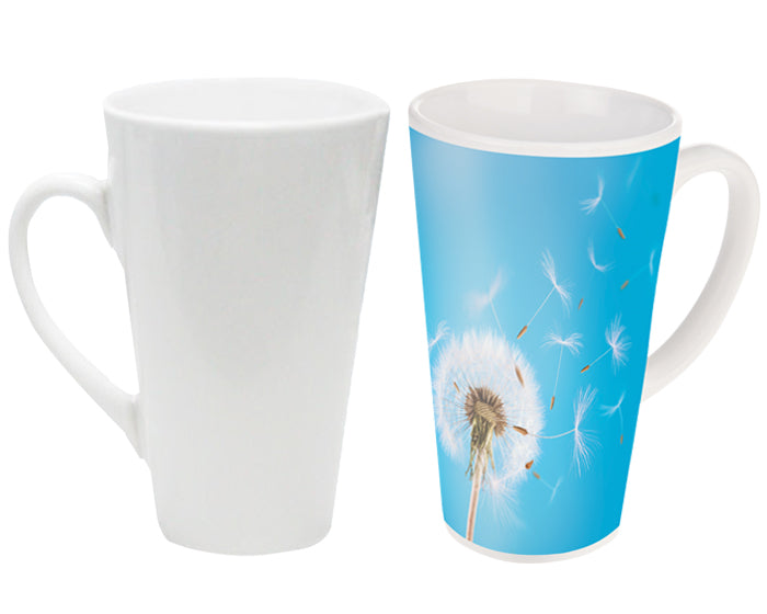 Taza conica blanca para sublimacion