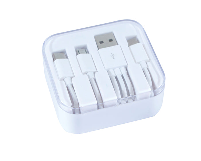 Cable multiconector usb con adaptador de iphone