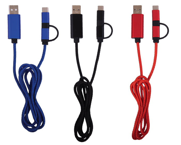 Cable conector usb con adaptador duo