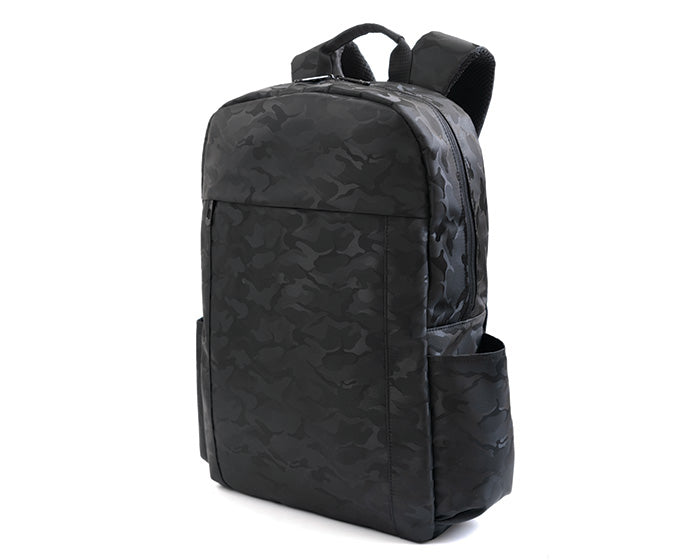 Mochila tipo backpack porta laptop de 15.6 pulgadas con diseno de camuflaje con dos compartimentos y bolsas laterales