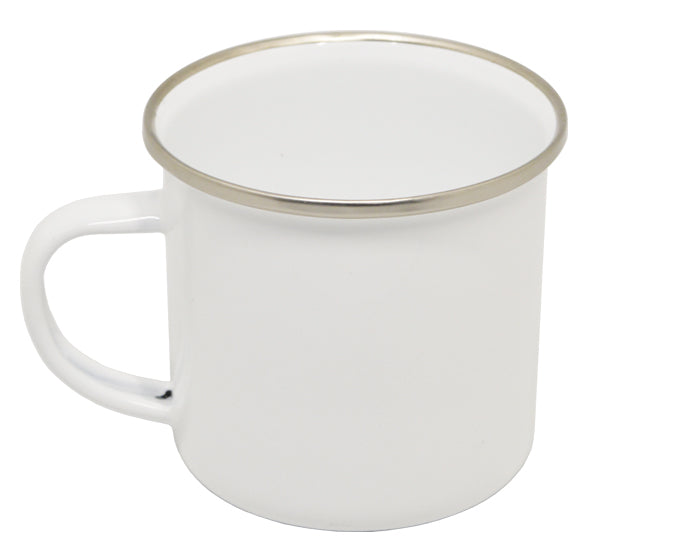 Taza  de peltre para sublimar