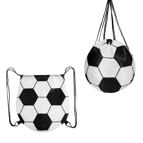 Morral de poliester con diseno de balon de soccer