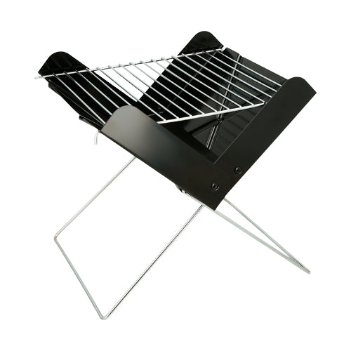 Asador portatil plegable de acero inoxidable