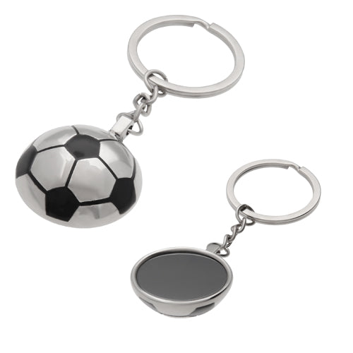 Llavero metalico de balon de soccer