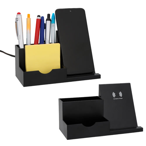 Multiorganizador para escritorio con cargador wireless para smartphones