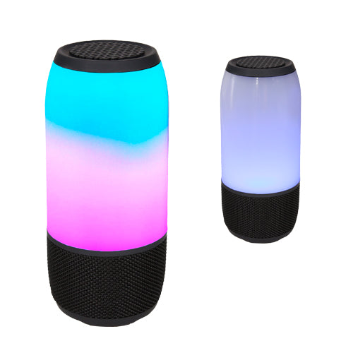 Bocina bluetooth con luz led de modalidad intercambiable o fija