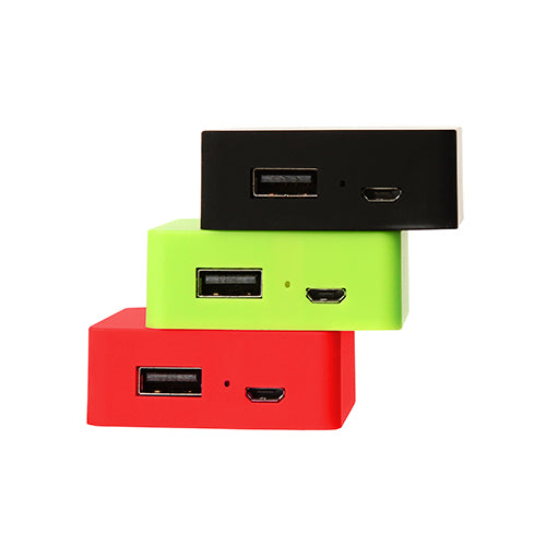 Power  cuadrado de 2400 mah de plastico con acabado suave