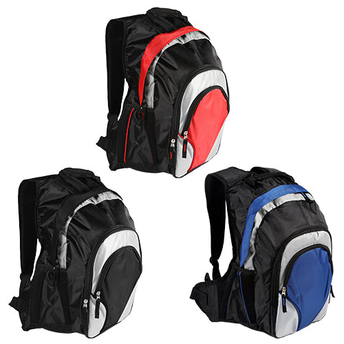 Mochila back pack fabricada en pvc con bolsas al frente