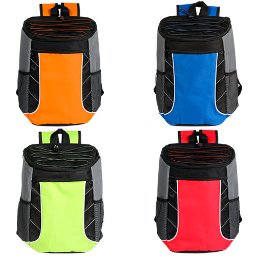 Hielera back pack bi-tono con tensores