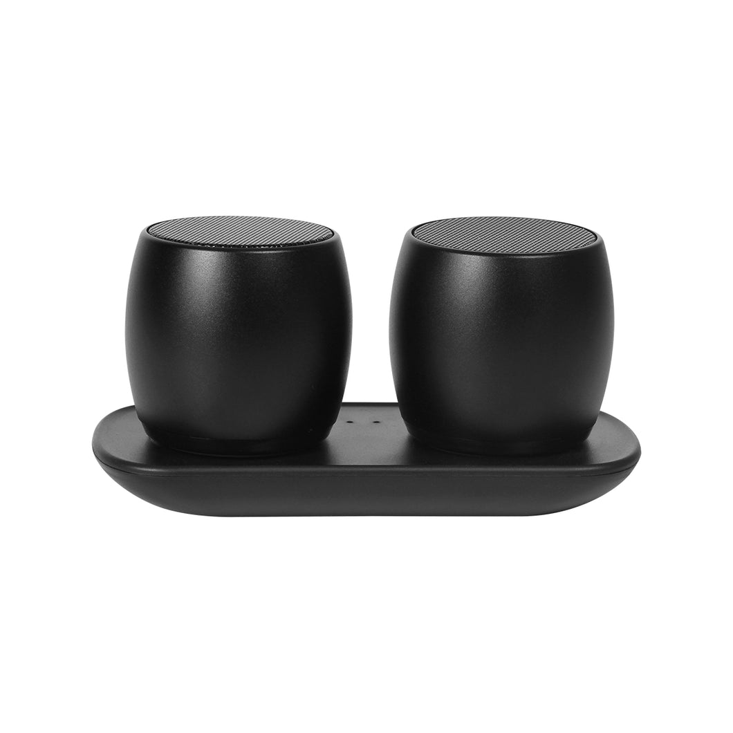 Set de bocinas inalambricas sistema tws permite emparejar dos dispositivos bluetooth para un sonido estereo