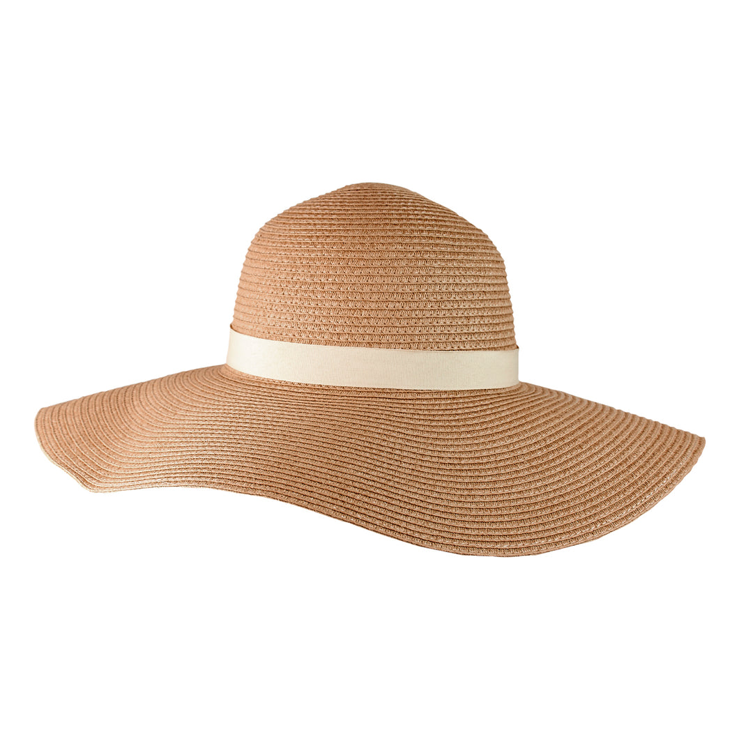 Sombrero cinta removible en color beige