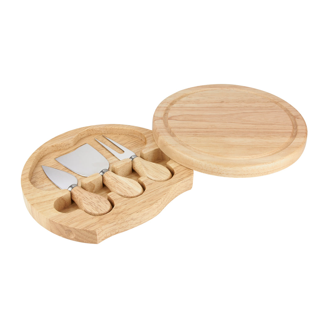 Set estuche de madera con 3 accesorios de cocina