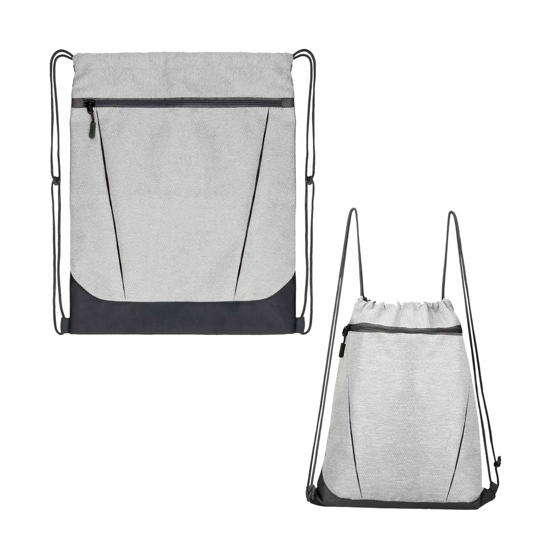 Bolsa nitro gris con material jaspeado