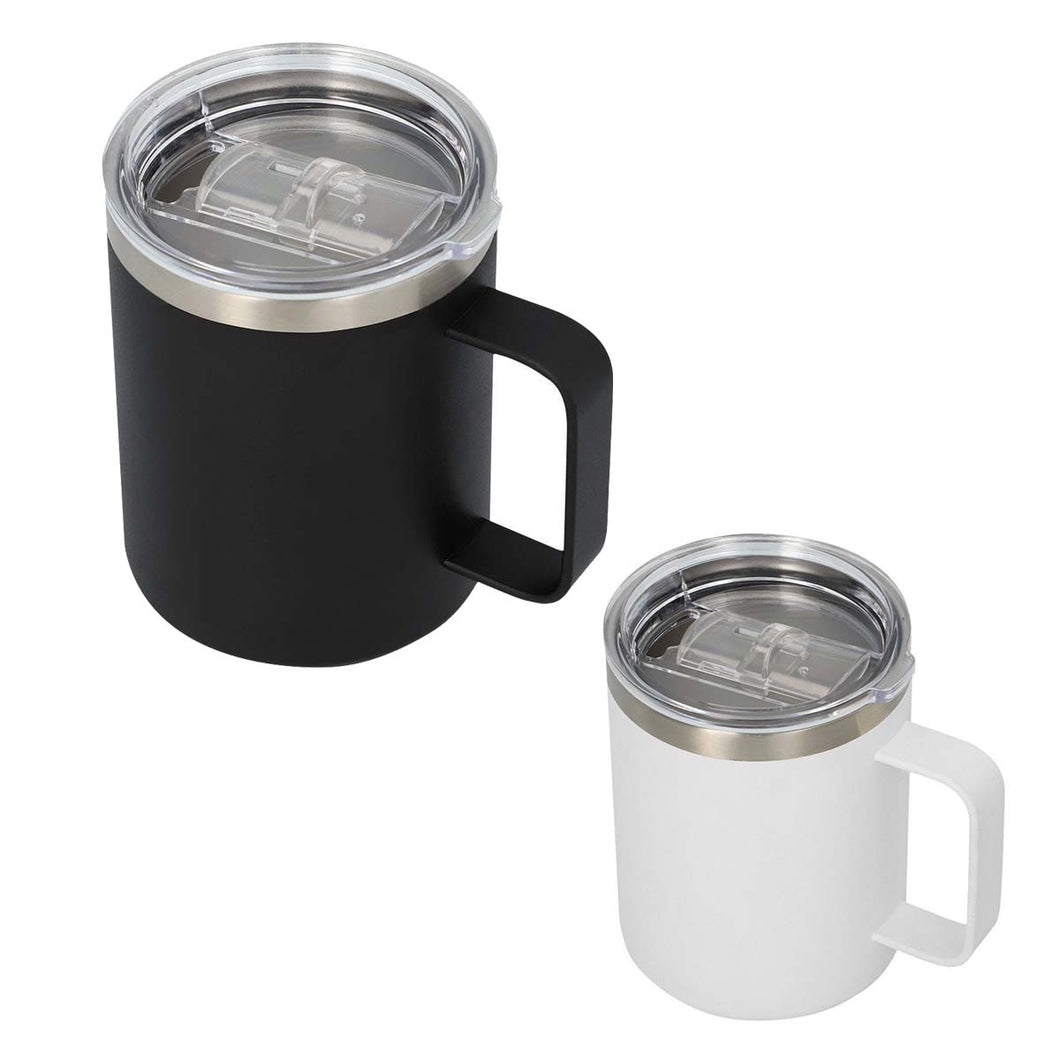 Taza metalica con asa