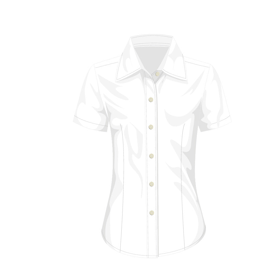 Camisa yazbek oxford manga corta dama